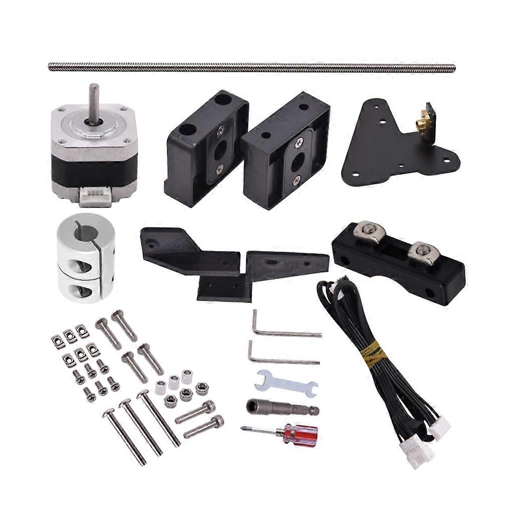 מדפסת אלומיניום 3D כפול Z-מתח עופרת בורג בורג צעד ערכת מנוע מקצועי
