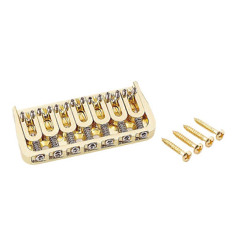 7 String Guitar Saddle Bridge Fixed Bridge for Electric Guitar/Strings Through Body Guitar Replacem
