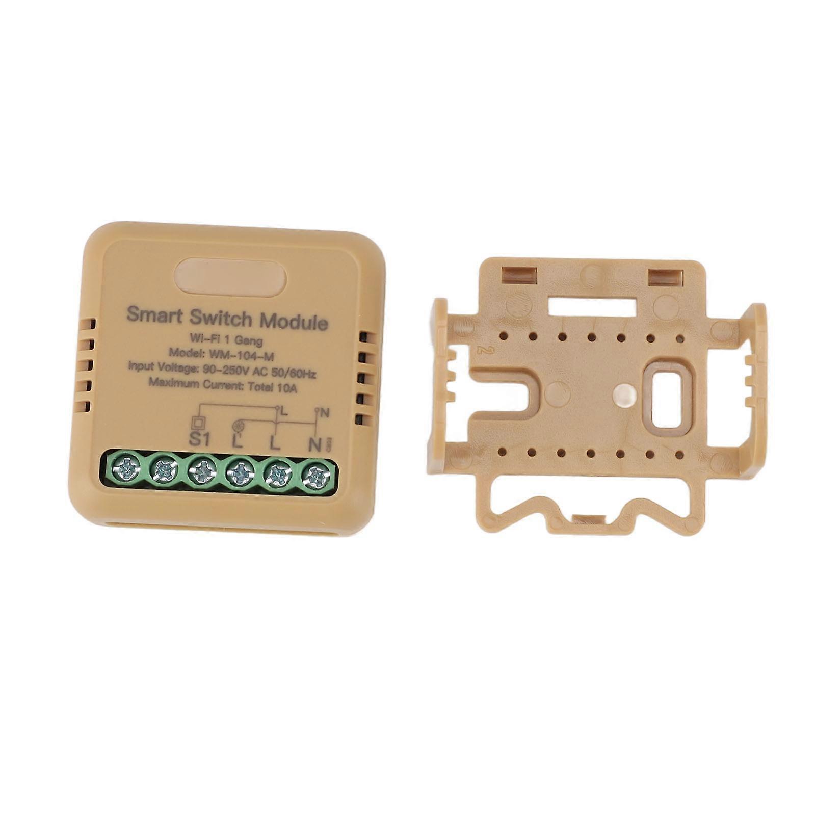 Mini Smart Relay WiFi Switch AC 90 10A 1 Way IP20 Multiple Control Wireless Light Remote Control Module for Tuya App