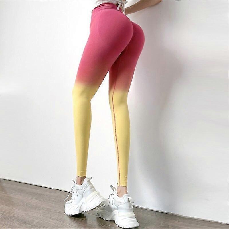 Irisjudy Leggings Da Yoga A Vita Alta, Pantaloni Da Corsa In Tinta Unita, Modellanti E Traspiranti, Donna XS-3XL