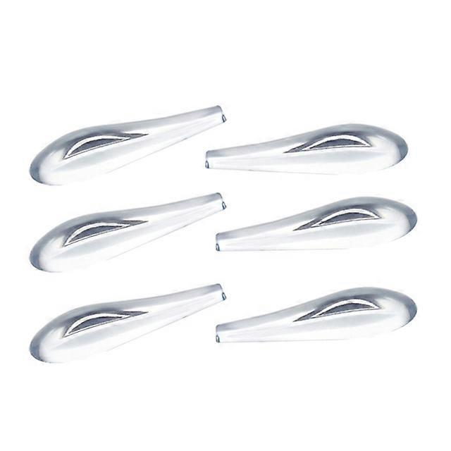 6Pcs Universal Car Front Bumper Lip Splitter Exterior Acrylic Fins Spoiler Stickers Kit for Car Body Auto Anti-Collision