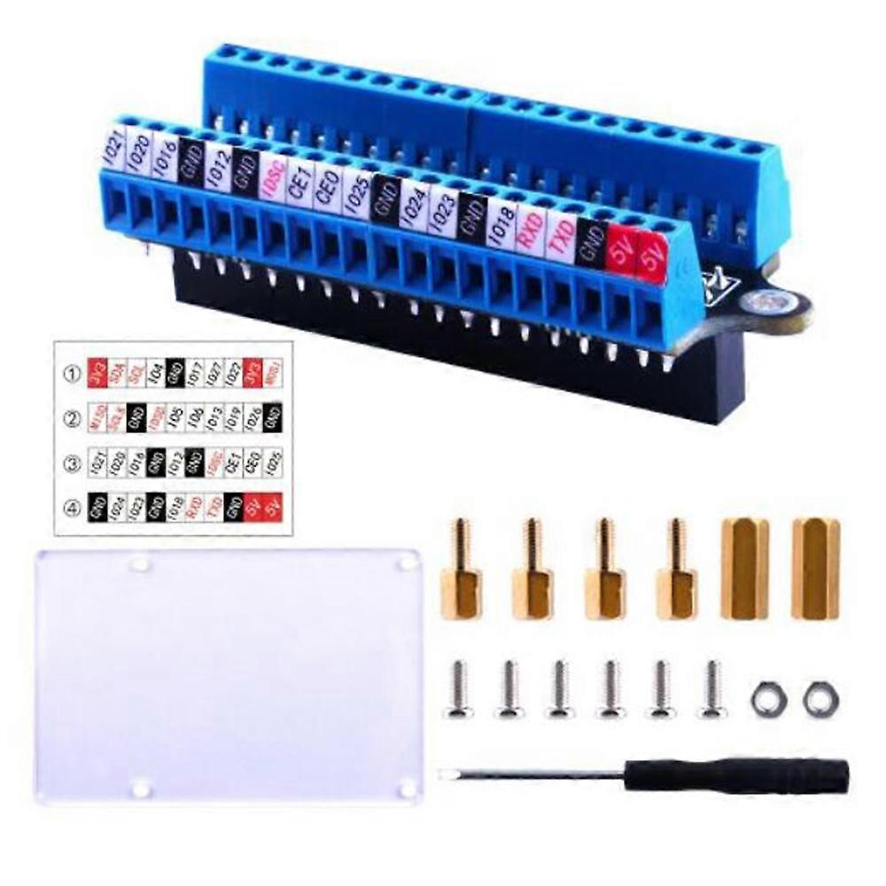 Mini carte de dérivation de terminal, carte d'extension GPIO, carte de dérivation de terminal pour 4B/3B+/3B/2B/1B+/Zero