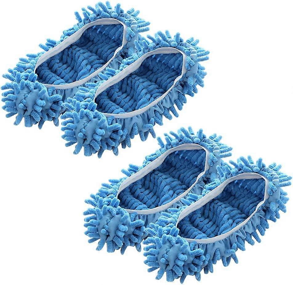 2 Pair Mop Slipper Shoe Cover Floor Cleaning Slippers Shoes