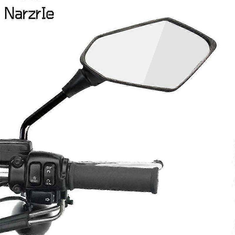 Qx Universial 8mm 10mm Μοτοσικλέτα Καθρέφτης Scooter E-bike Καθρέφτες οπισθοπορείας 2pcs/ζεύγος Electromobile πίσω πλευρά κυρτό καθρέφτη