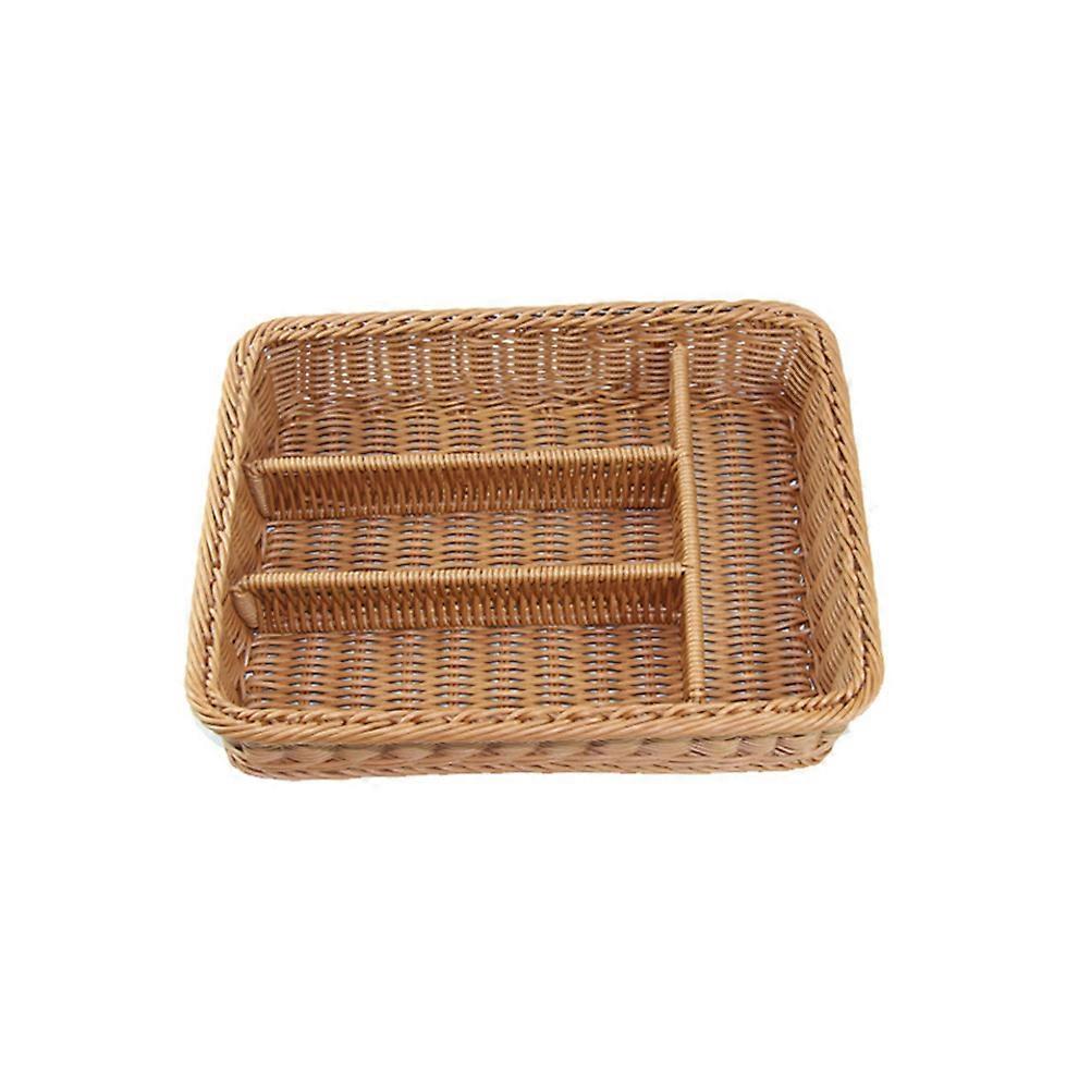 Cassetti da tavolo Cassetto Posate Caddy Cucchiaio Portaoggetti Forchetta Organizer Cucina Tessuto Posate Vassoio Posate Vassoio Posate In Vimini