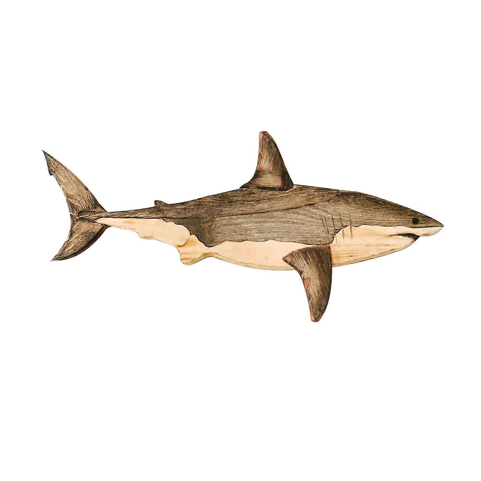 Decoração de parede de madeira da baleia, arte da parede do peixe da baleia decorativa, escultura do animal marinho do oceano costeiro