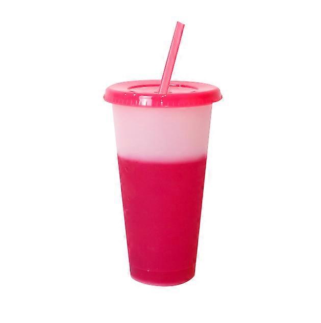 Plastic Tumblers with Lids Straws - Color Changing Cups for Kids Adults