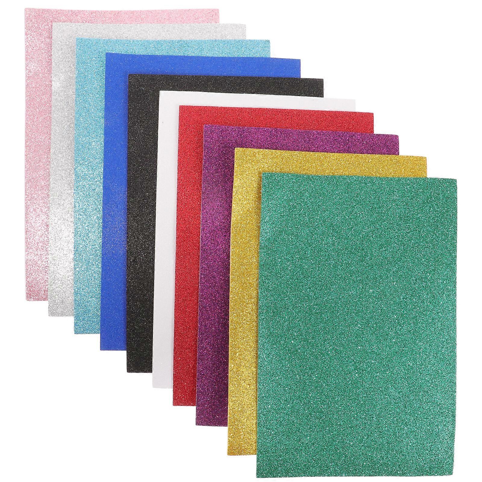 10 Sheets Multi-function Foams Sheets A4 Self-adhesive Craft Foams Diy Foams Sheets