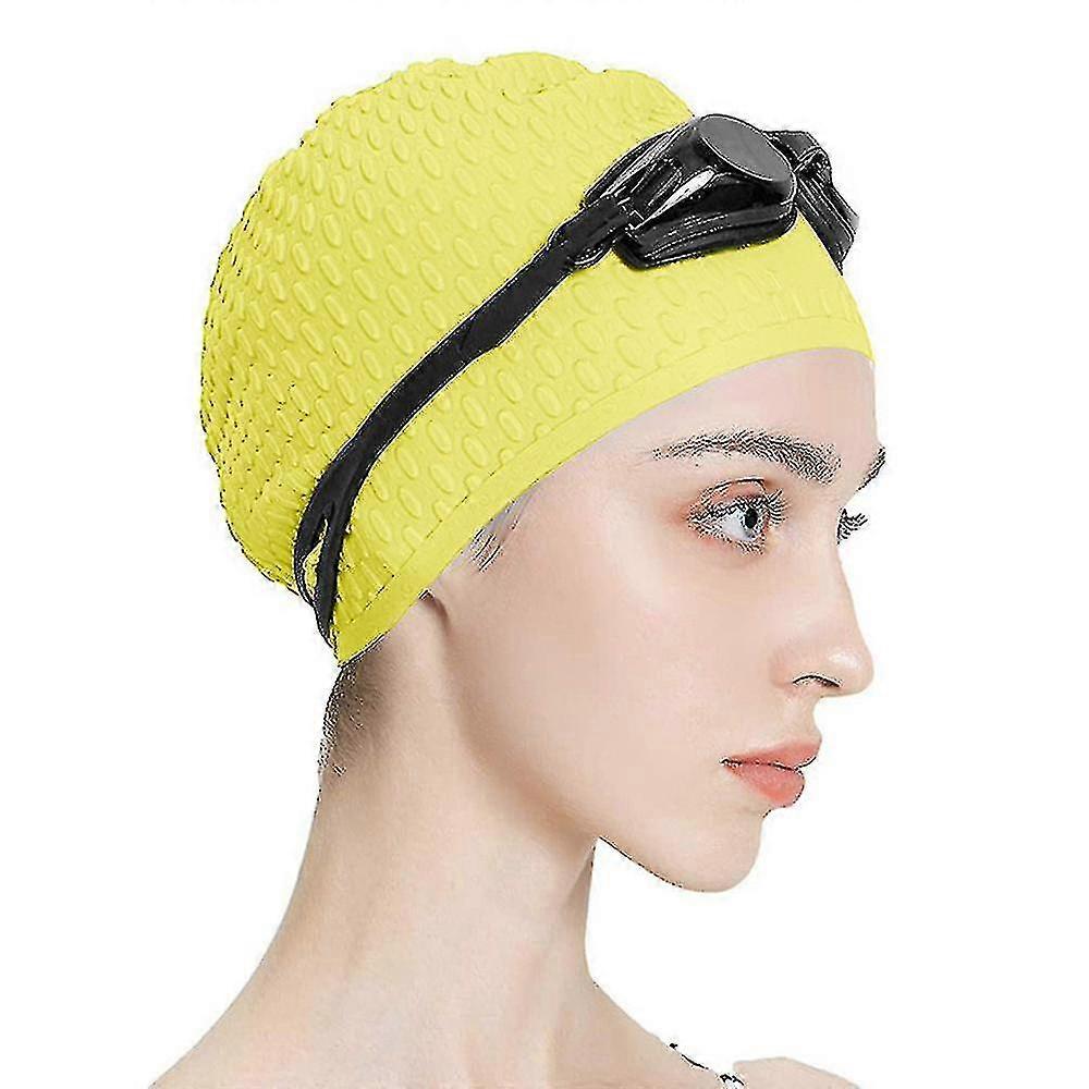 Swimming Cap Silicone Elastic Water Drop Cap For Men And Women R