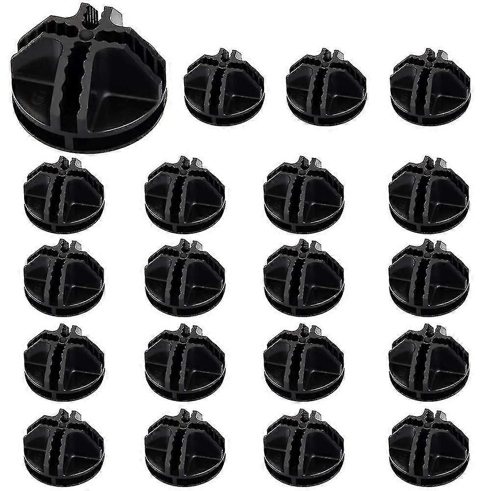 20pcs Wire Cube Plastic Connectors Black Interlocking Plastic Connector Modular Organizer Clasp Buckle Clip For Cube