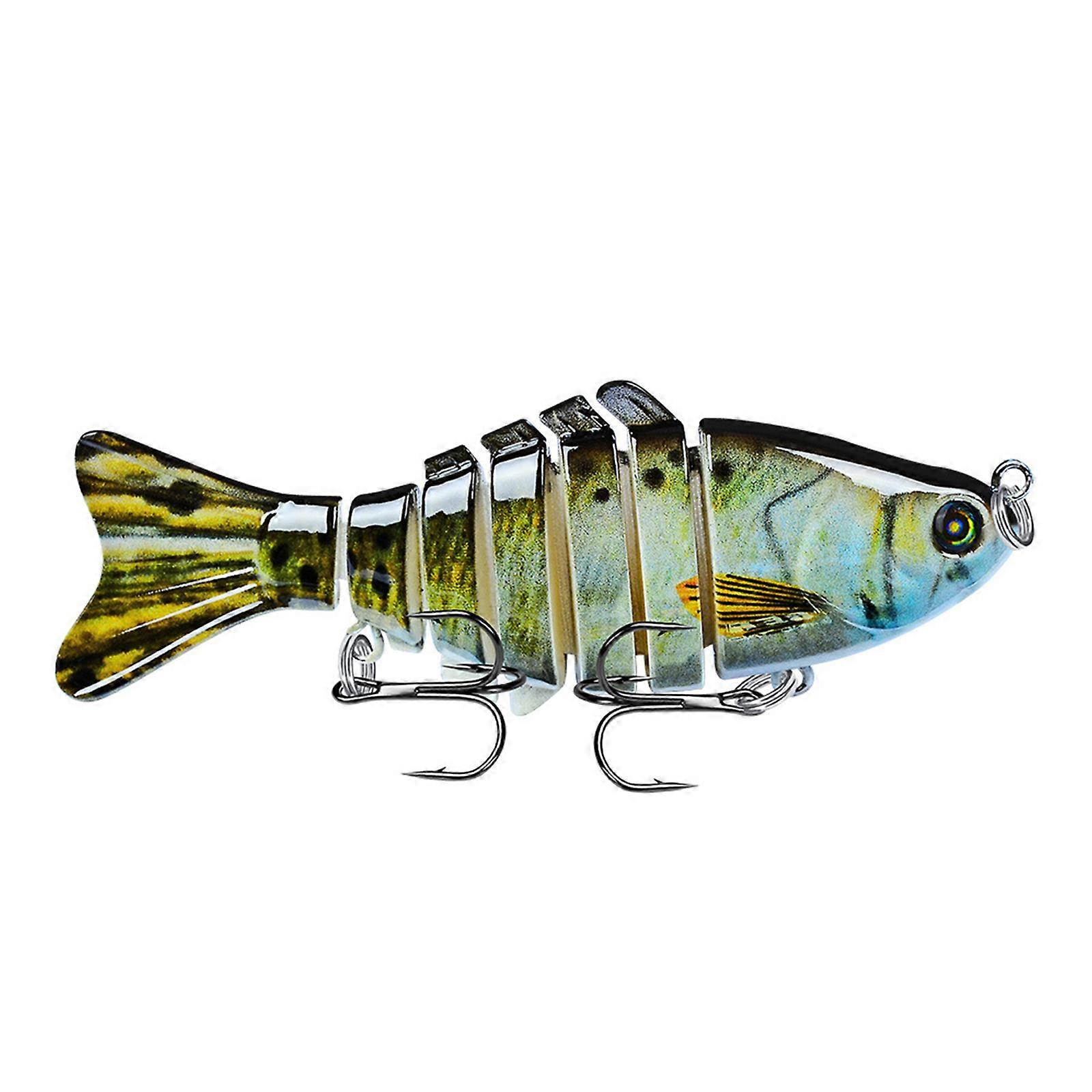 Fishing Lures for Bass Perch Saltwater Multi Jointed Swimbait Fishing Gear Hard Baits Freshwater Trout Crappie Lifelike Slow Sinking Bionic Swimming A
