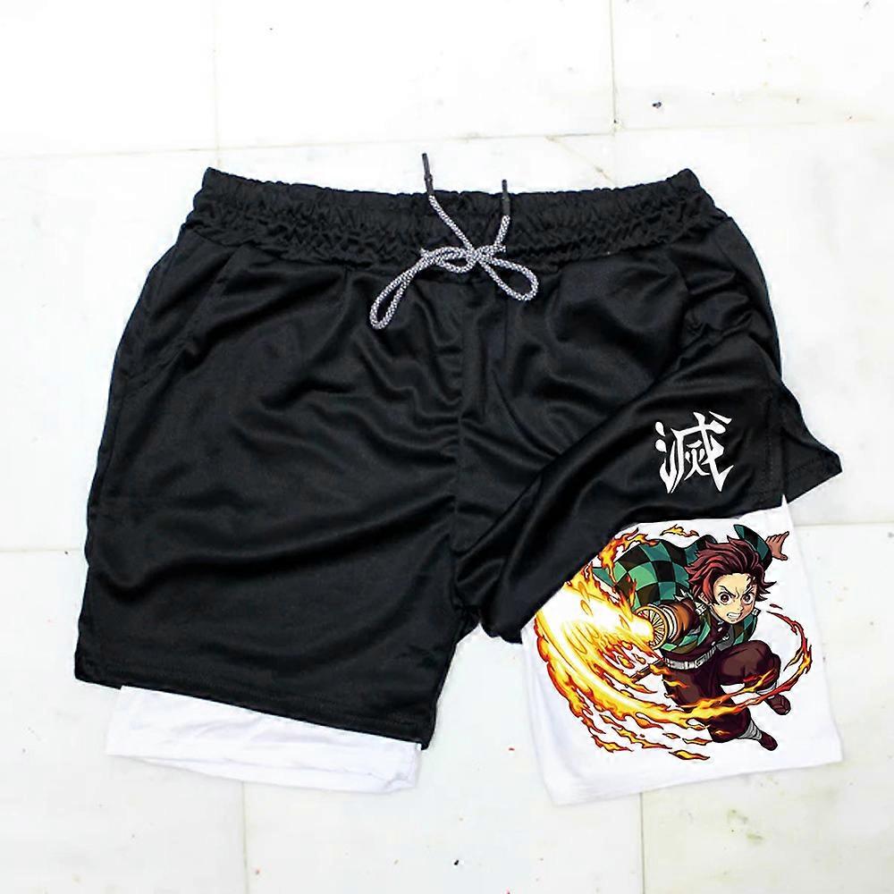 Ensemble 2 Pièces Survêtement Femme Kamado Nezuko Anime Crop Top Shorts Yumenam