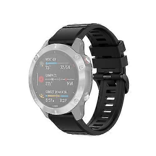 For Garmin Fenix 6 22mm Quick Release Official Texture Wrist Strap Watchband With Plastic Button RYBM