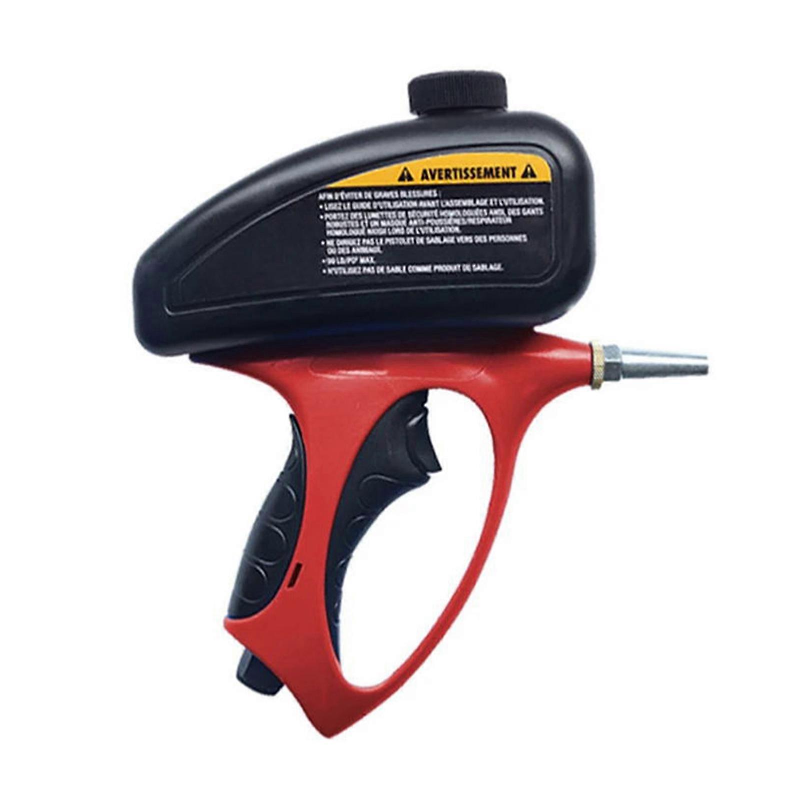 Sandblasting Machine Attachment with Ergonomic Handle Portable Size 150 PSI Blasting Media Paint Rust Remover Tool