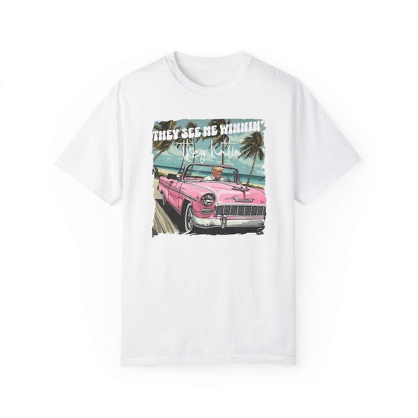 Grappige Trump roze Ze zien me winnen, Republikeins Shirt, Trump 2024 Shirt, Patriot Republikeinse Shirt, Donald Trump Shirt, hugcude186