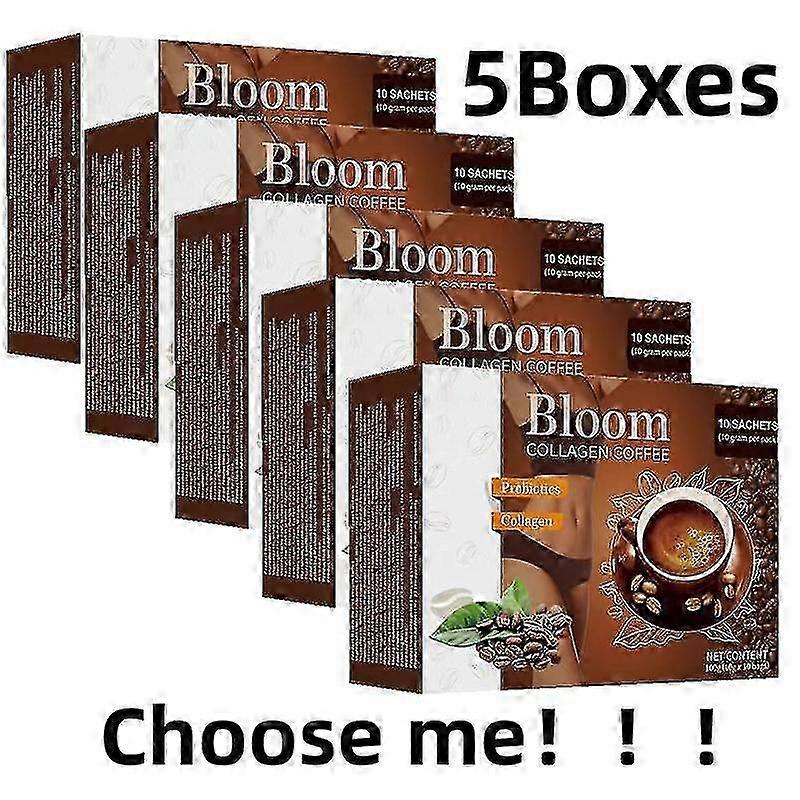 5boxes Caffè Caffè Caffè Istantaneo Miscela Con Collagene Controllo Peso Forma Dimagrante