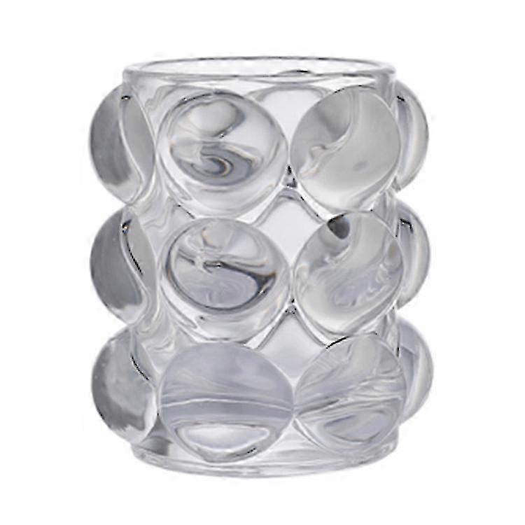 Clear Desktop Storage Box with Round Pen Bag Holder for Office Use