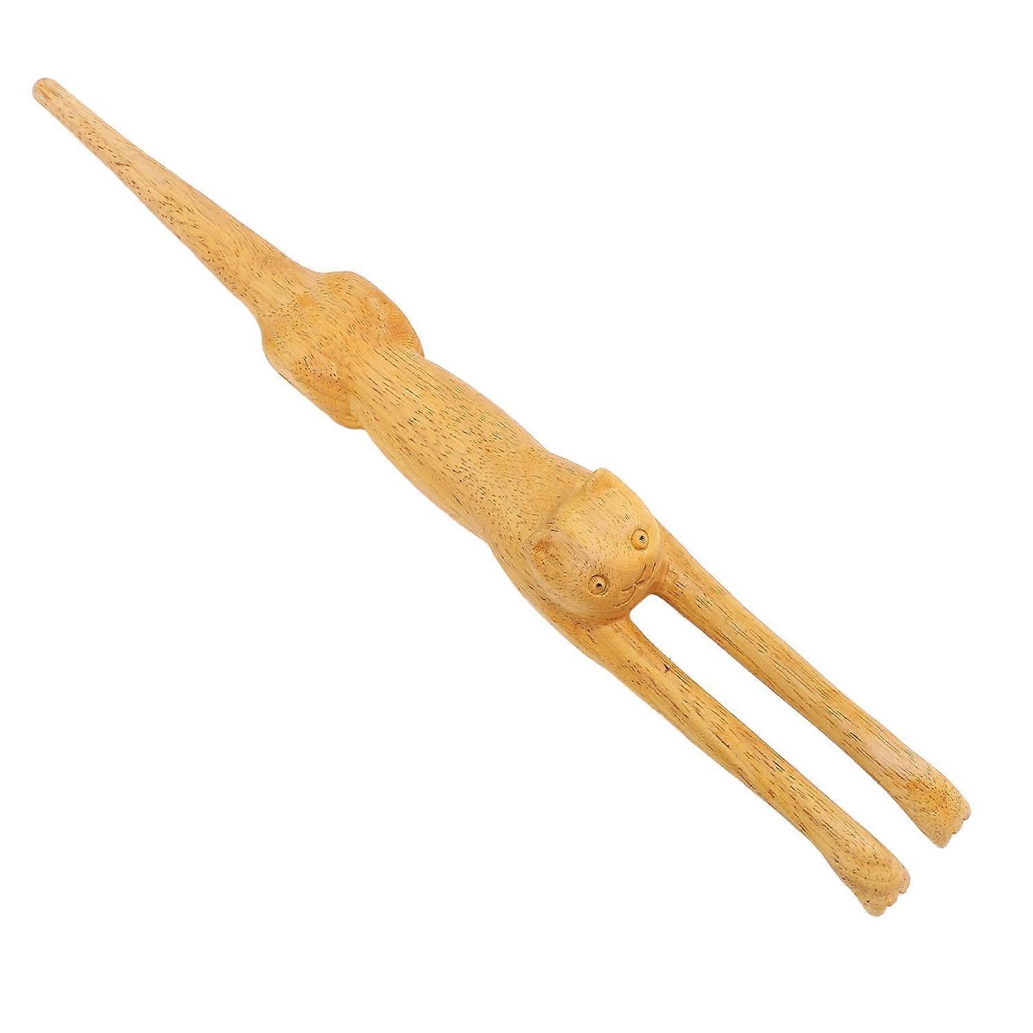 خشبي الخلفي خدش الخشب الكبار مقبض طويل الجدة القطط على شكل مخلب خدش 