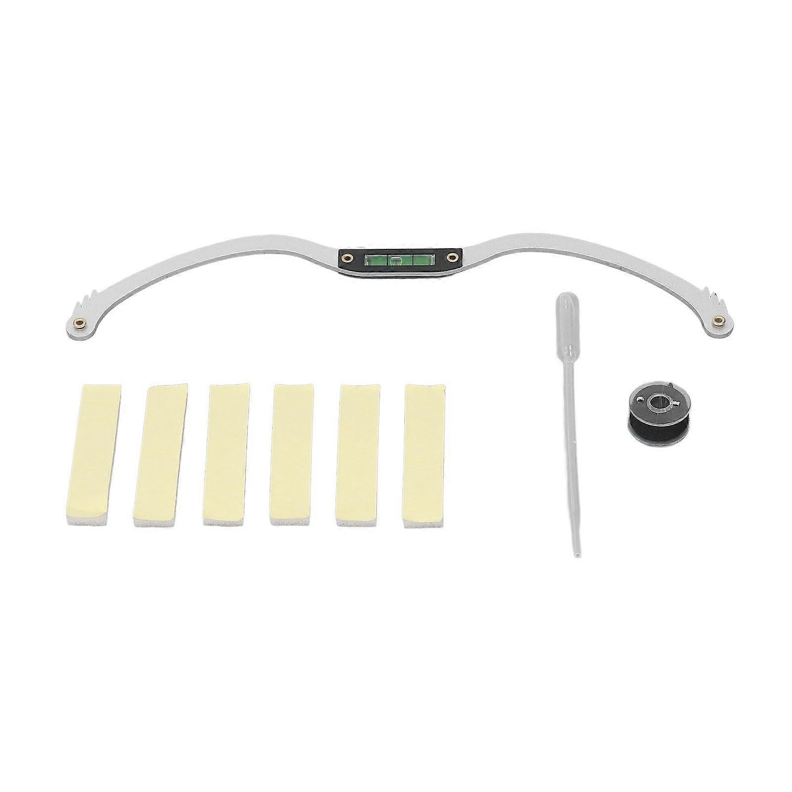 Eyebrow Line Marker Ruler Lightweight Arch Microblading Eyebrow Mapper for DIY Measuring Silver