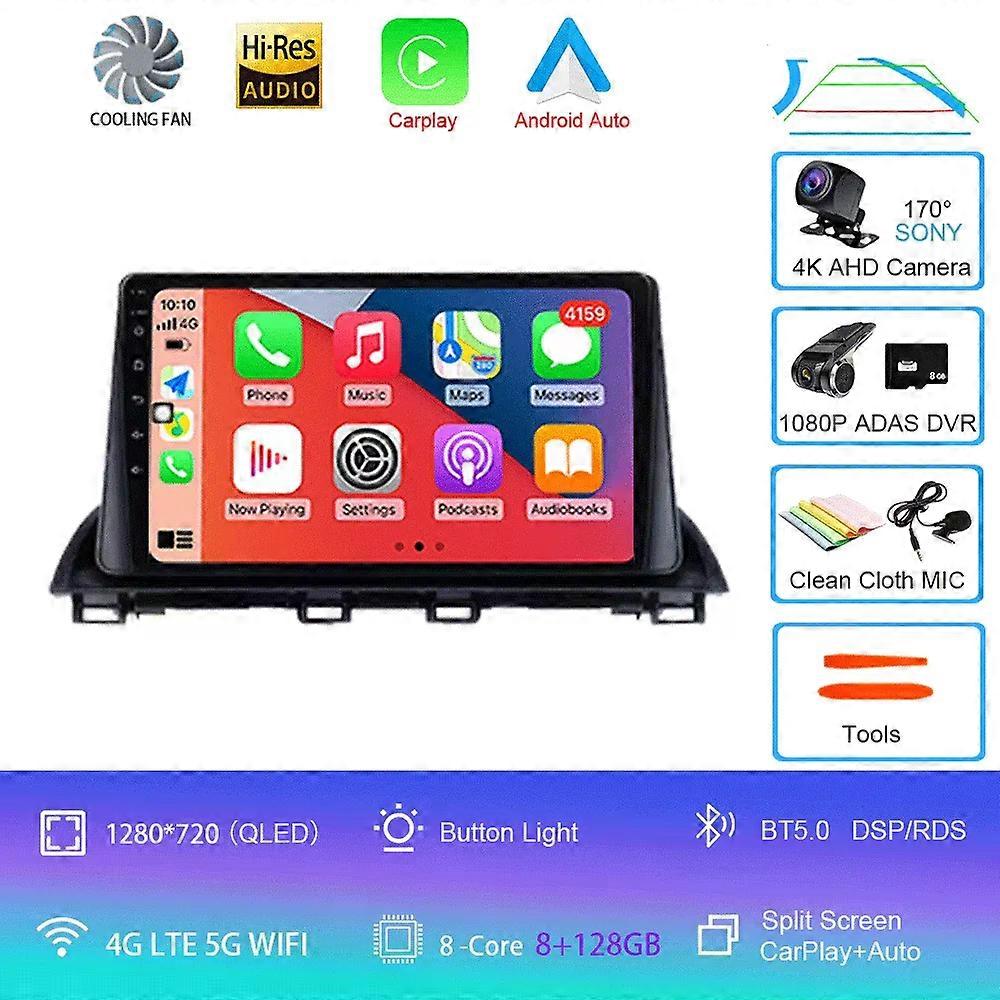Android 14 Car Radio For Mazda 3 Axela 2014 - 2019 Multimedia Radio Player Gps Navigation Video Stereo Audio Head Unit 2din Dvd