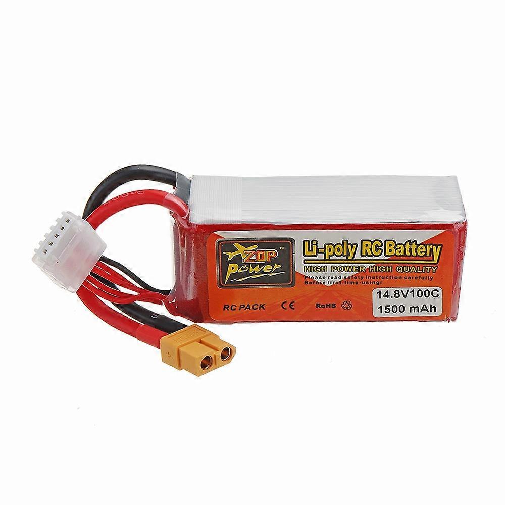 2Pcs ZOP POWER 14.8V 1500mAH 100C 4S Lipo Battery With XT60 Plug For RC Models