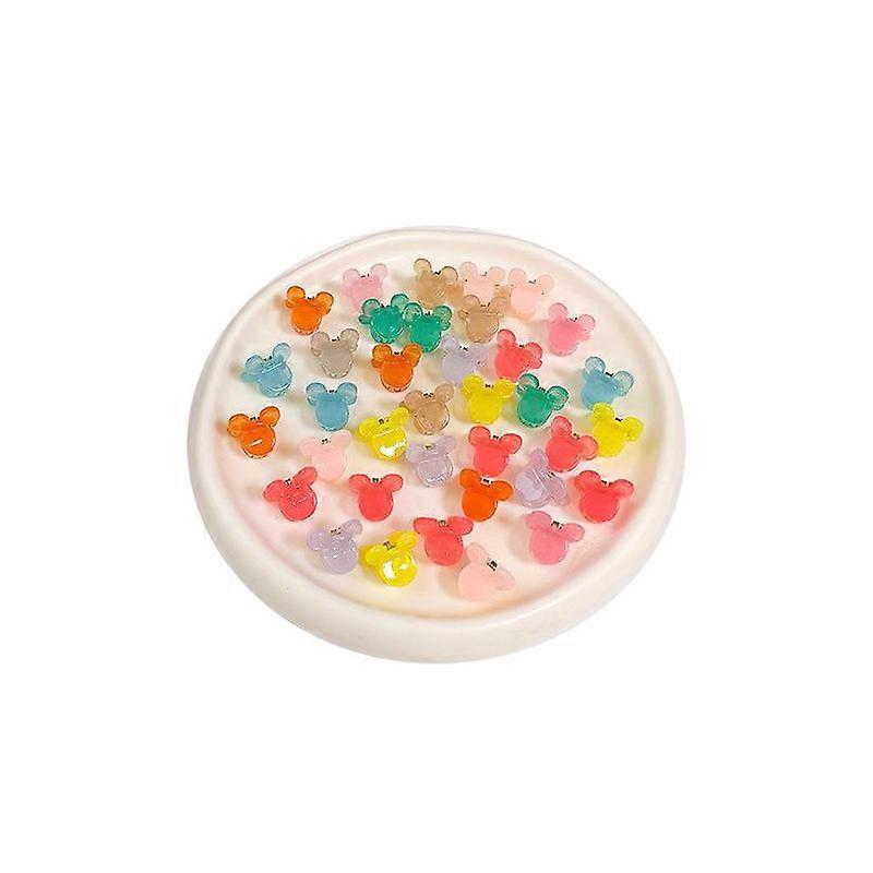 36pcs 아기 소녀 미니 헤어 클로 클립 유아 귀여운 만화 장식 헤어 클립 액세서리 파티