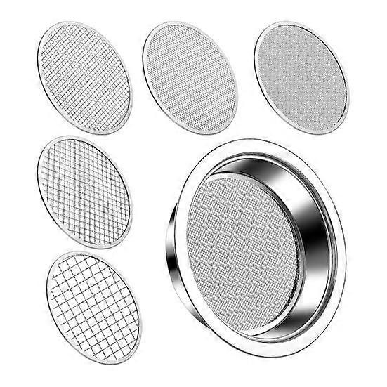 Soil Sifter Set Stainless Steel Sieve Frame with 5 Mesh Sieve Pans Rustproof