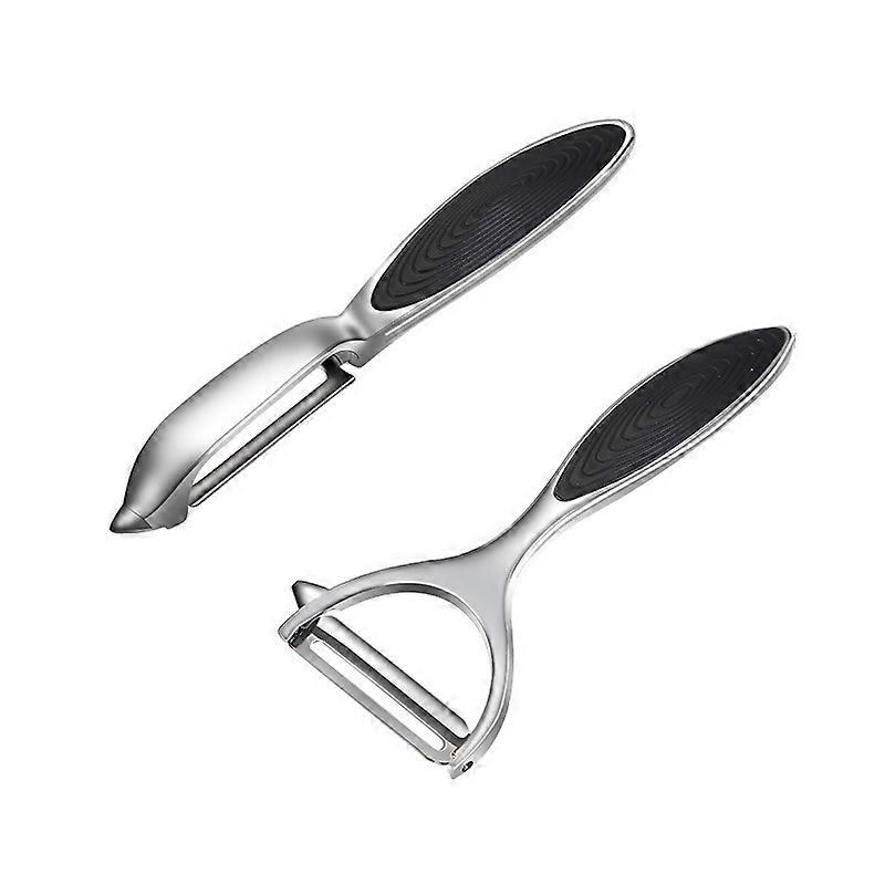 Vegetable Peeler Set Stainless Steel Y & I Shaped with Ergonomic Non-Slip Grip for Easy Vegetable Preparation