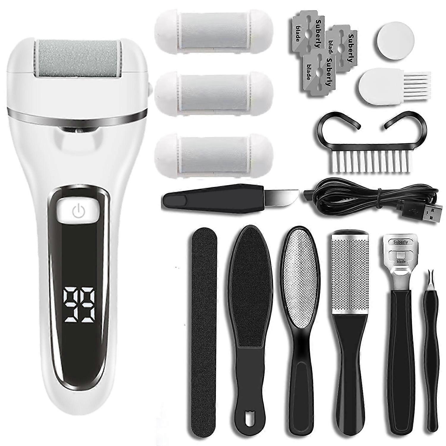 Electric Foot Scrubber, Pedicure Tools, Foot File Kit