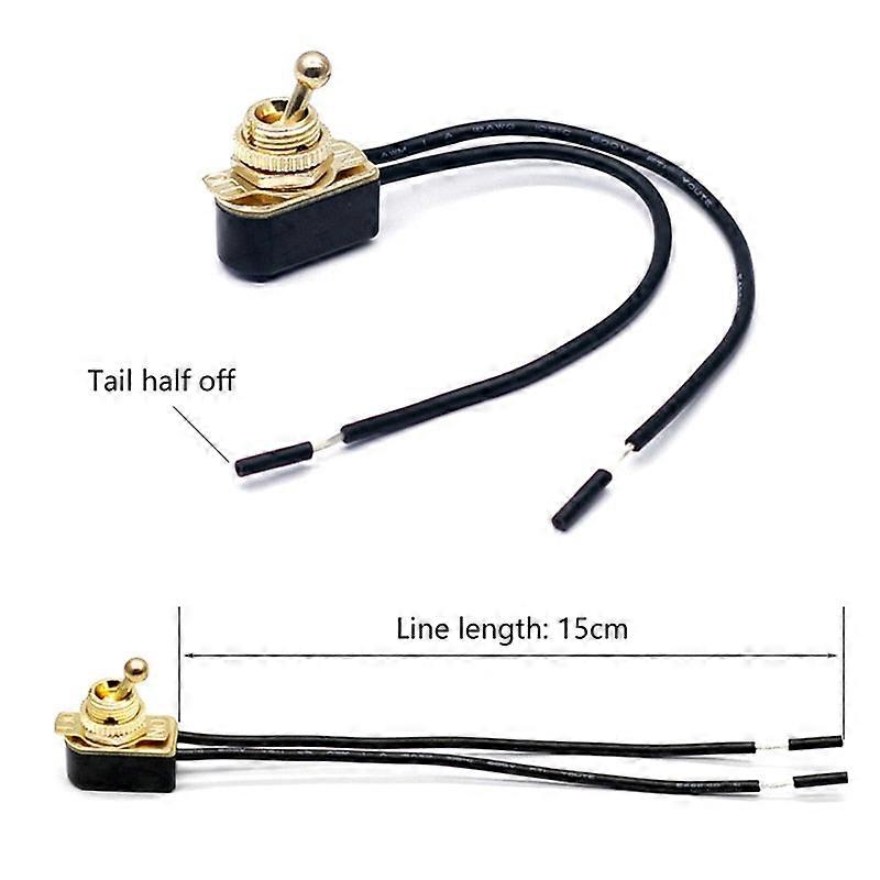 Ac 250v 6a On/off Prewired Standard Toggle Switch With Wire Cable Mt-2021 Spst Contacts Switch Electrical Equipment