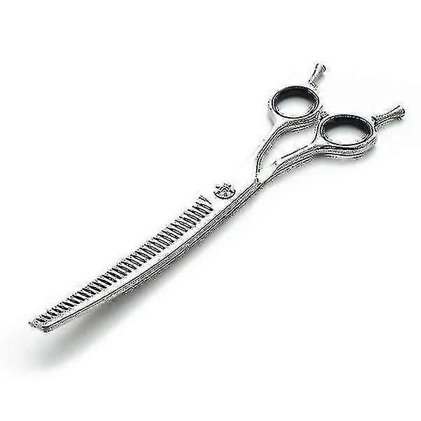 Upward Right Handed Curved Dog Grooming Chunker Scissor