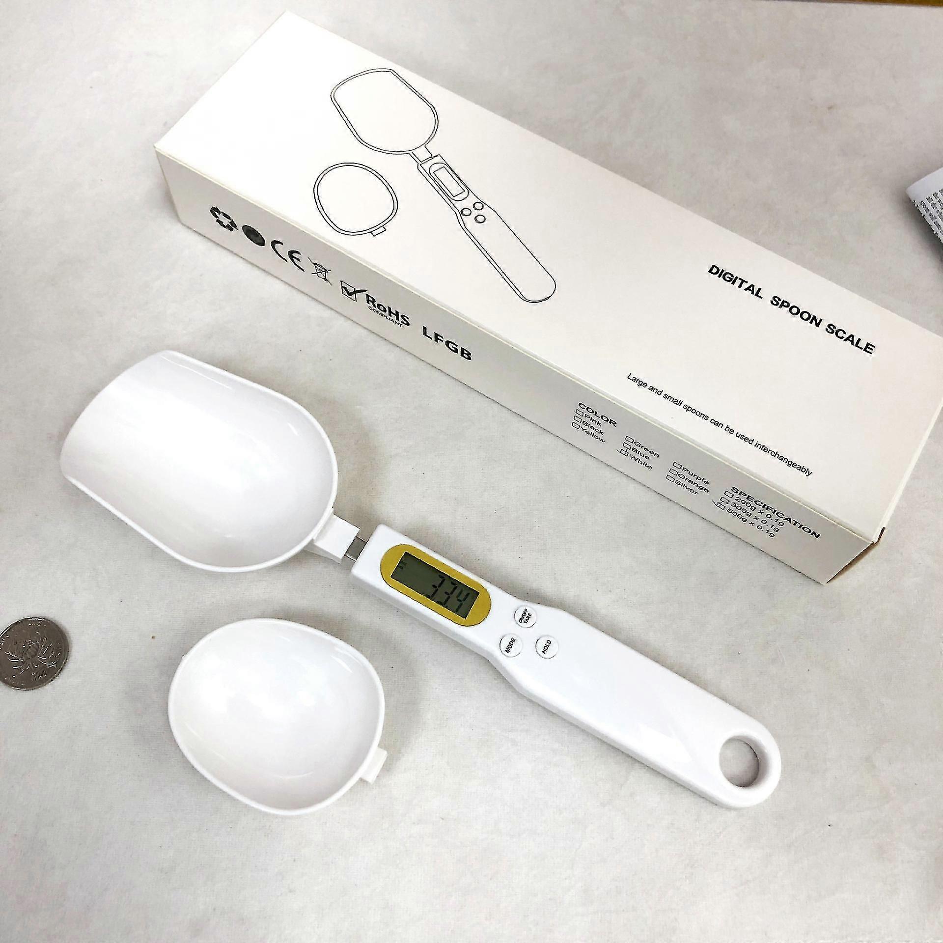 Digital Measuring Spoon Scale, 500g / 0.1g High Precision Removable and Washable Double-Headed Electronic Measuring Spoon,Portable LCD Digital Kitchen