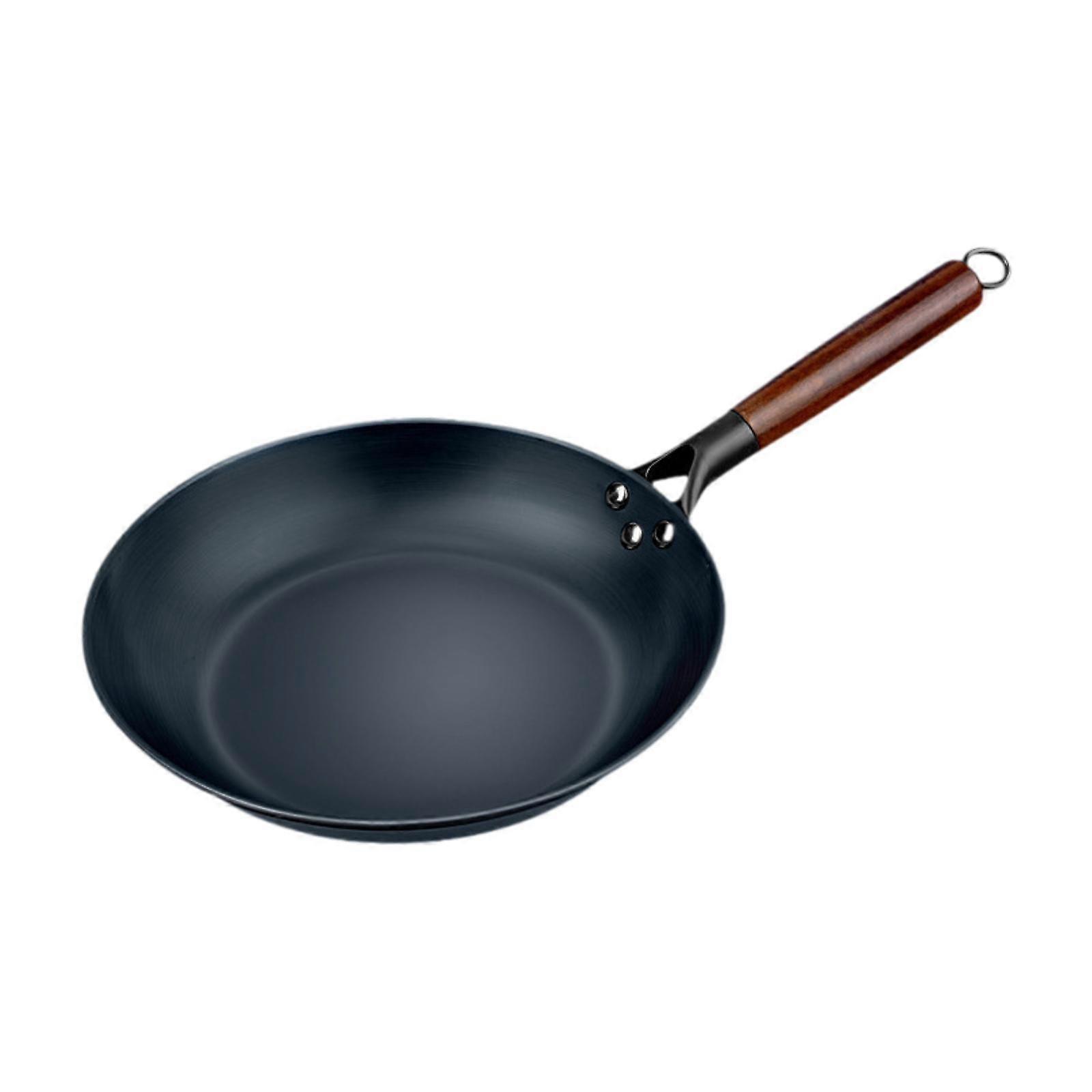 Wok Pan Frying Pan Cookware Universal Cooking Wok Uncoated Stir Fry Pan Iron Wok