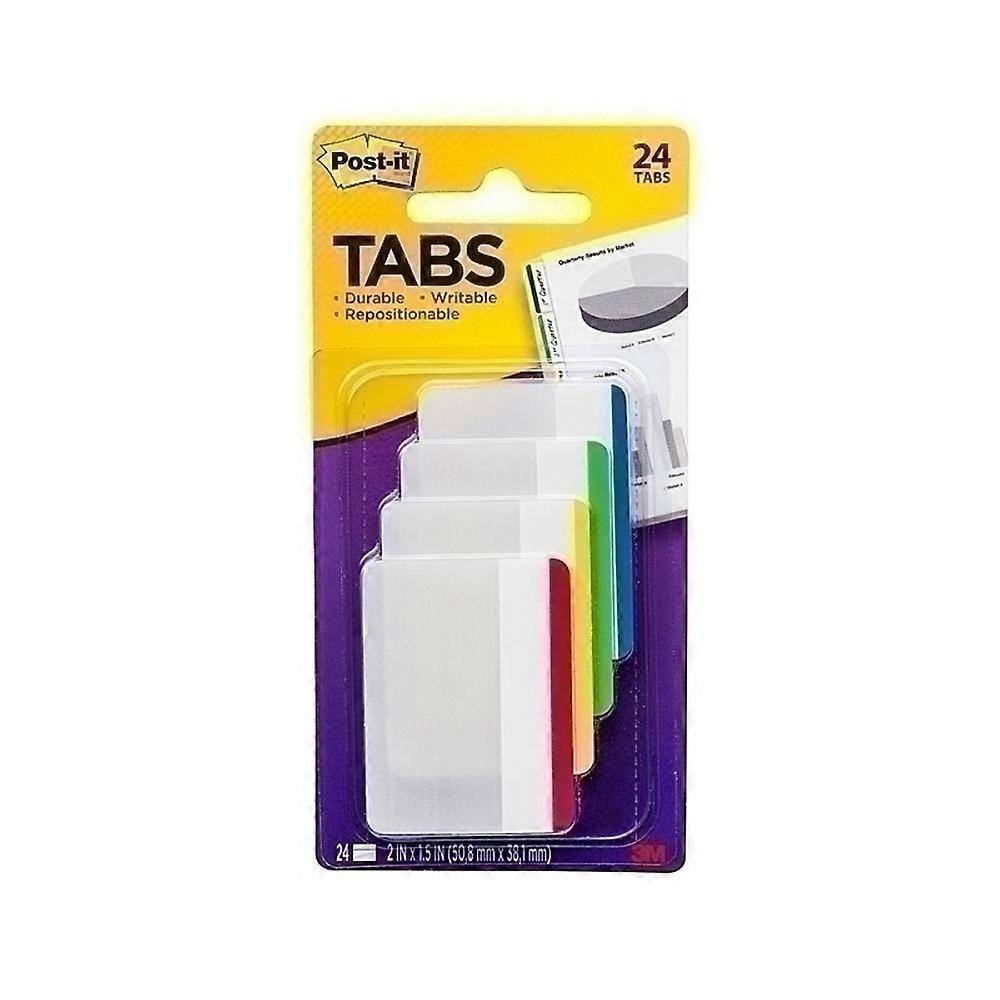 Post-It Premium Useful Compact Convenient Primary Colours Filing Tabs (50x38mm)