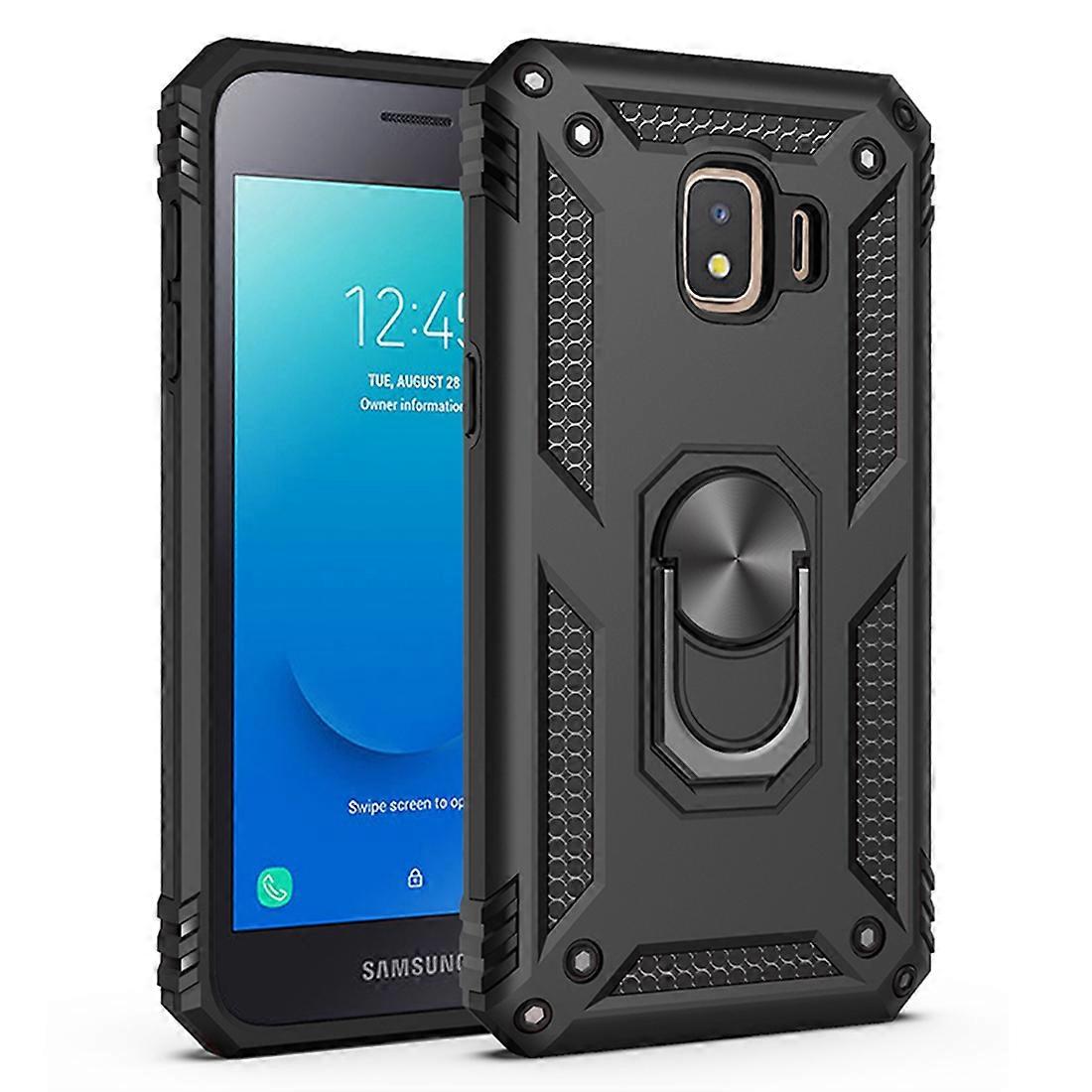 Shockproof TPU + PC Protective Case with 360 Degree Rotating Holder For Samsung Galaxy J2 Core