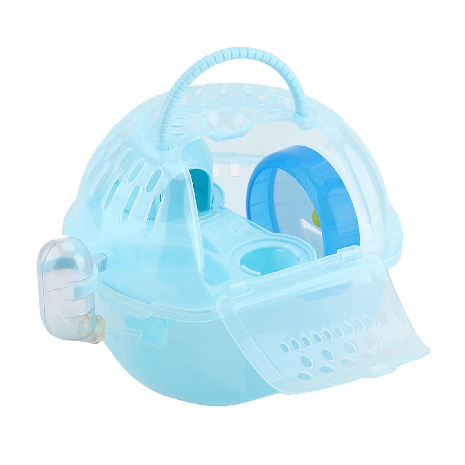 Hamster Cage Transparent Plastic Mouse House with Accessories, Spacious Design and Easy Clean Features