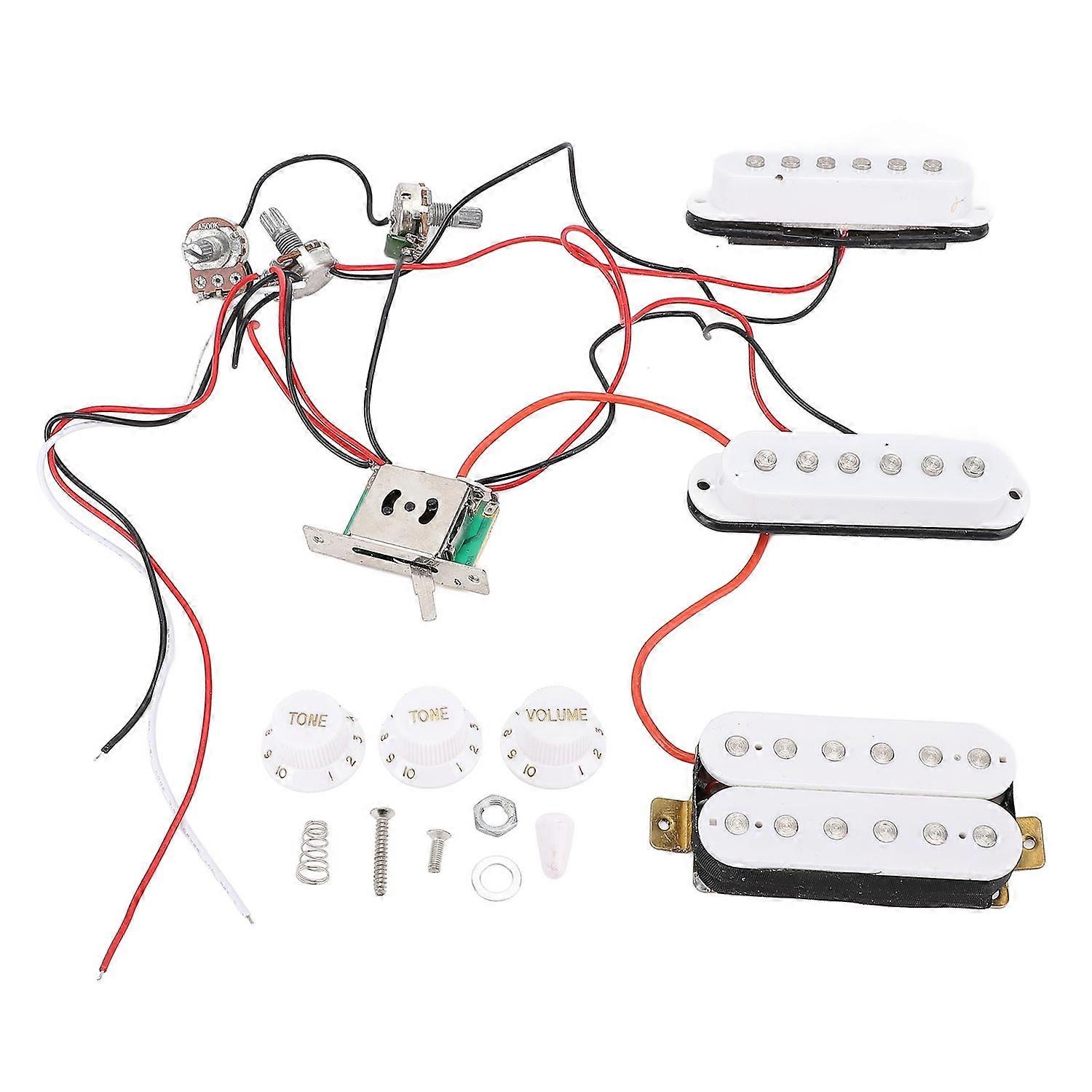 SSH Pickup Set High Sensitivity Single Coil and Humbucker Pickups with Tone Volume Circuits for Elec