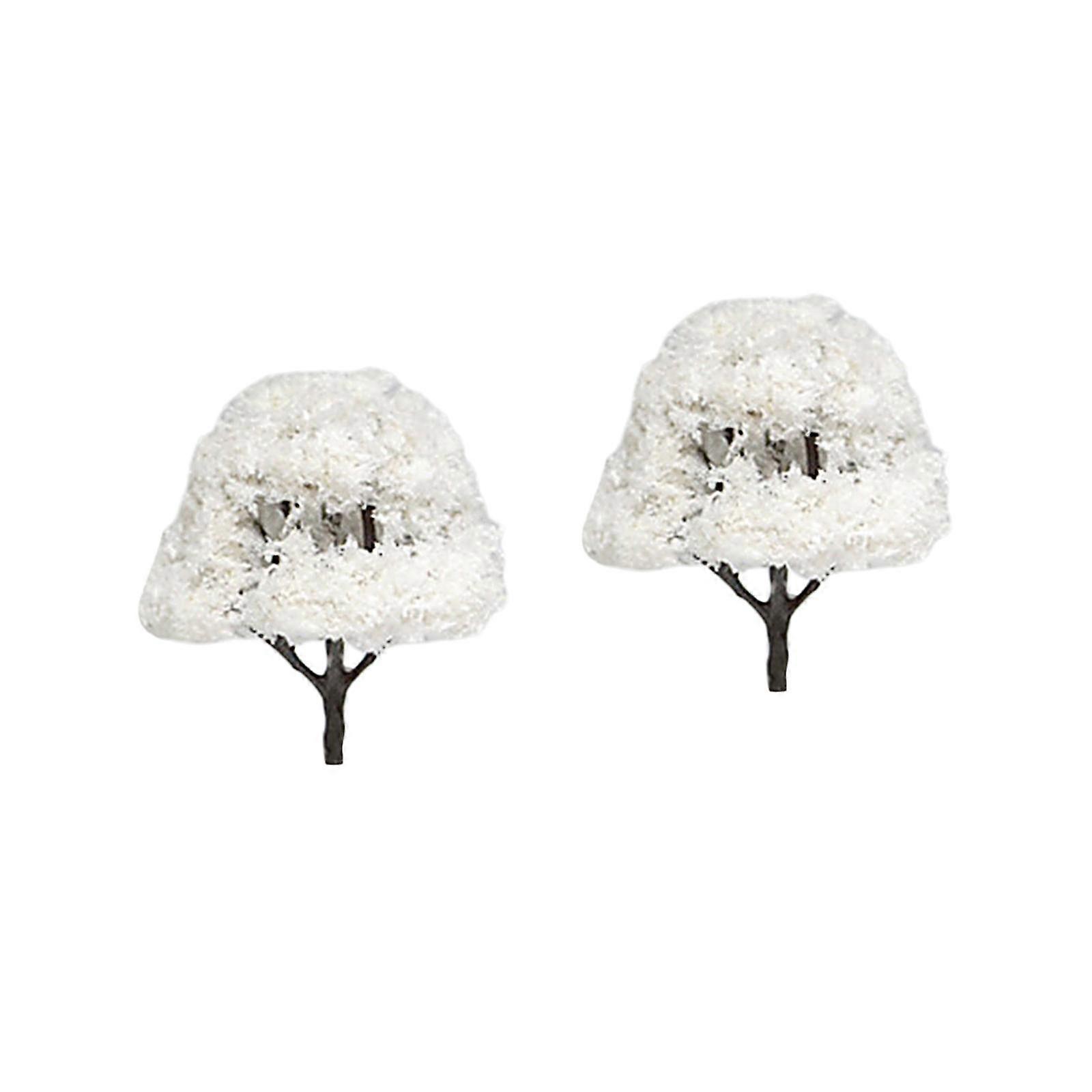 Model Trees Mini Diorama Trees Snow Scene Micro Landscape Trees, Miniature Tree