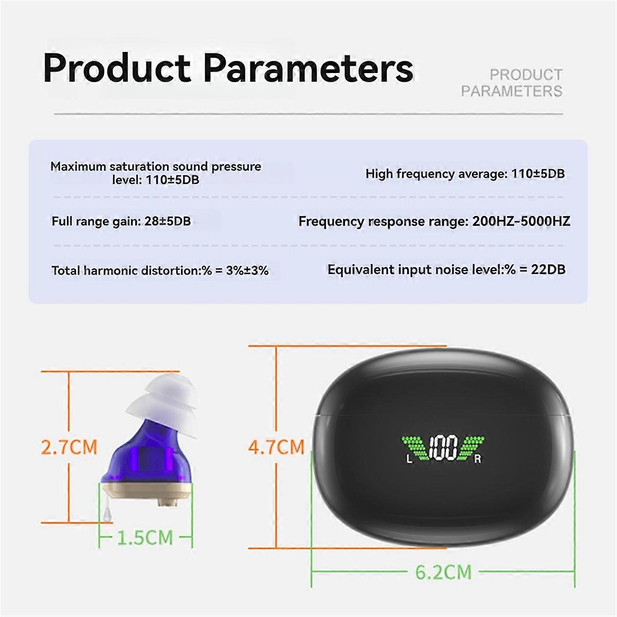 Hearing Aid Ear Hearing Device Mini Amplifier Hearing Aids Hearing Amplifier for the Elderly