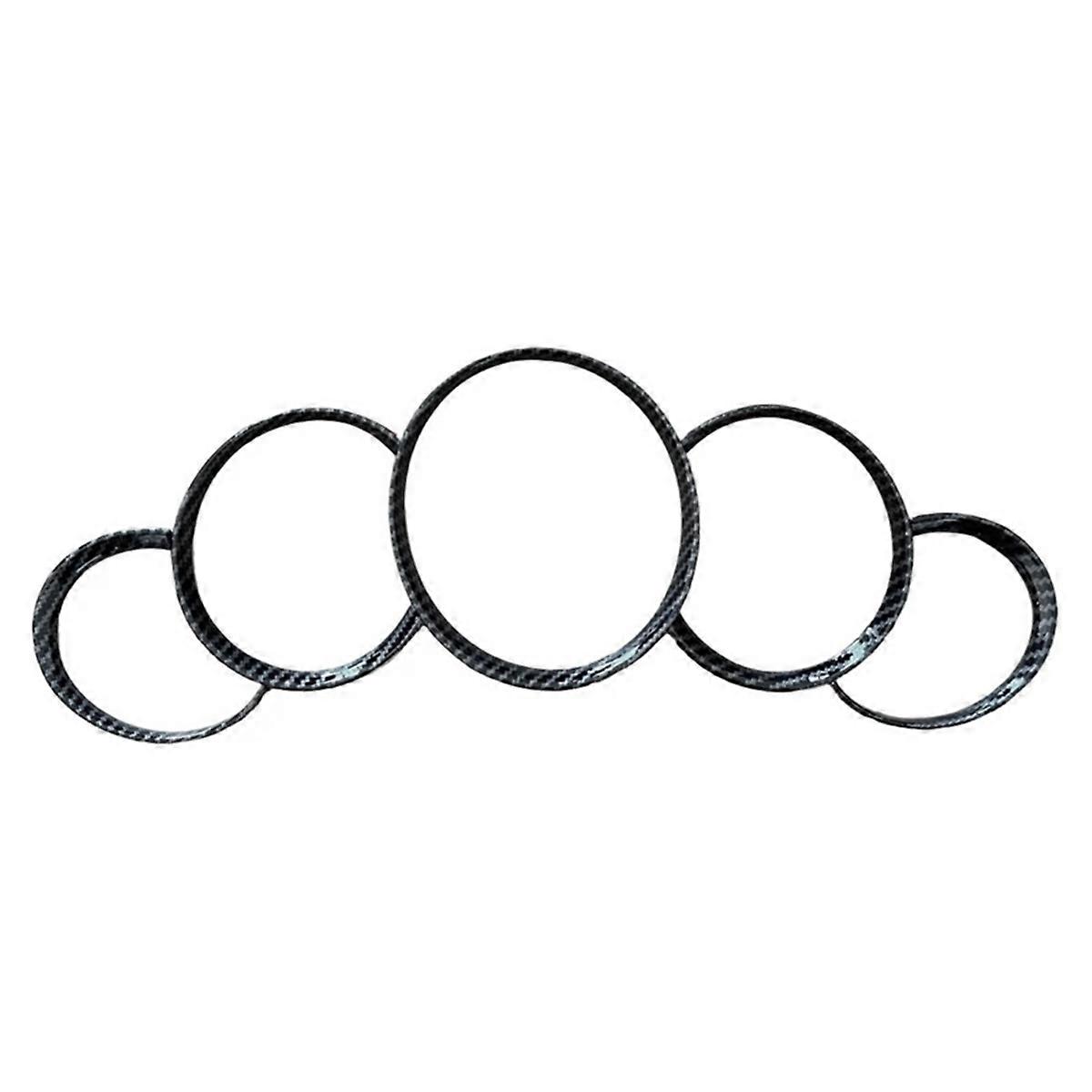 ABS Dashboard Instrument Panel Decorative Ring Cover Trims Sticker for Porsche 911 Cayenne Panamera