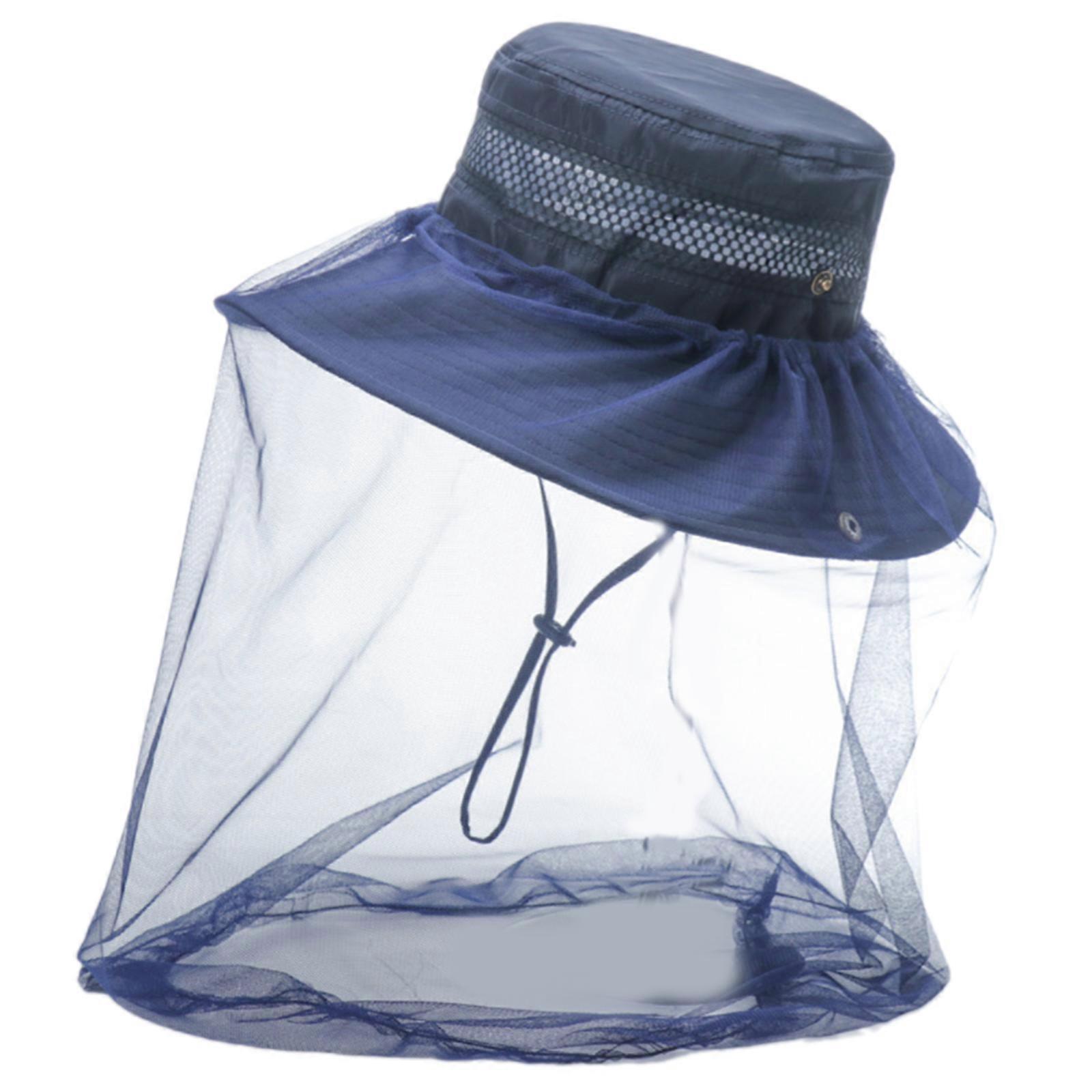 Comfortable Portable Sun Hat Mozzies Bees Mesh Head Face Protectora Net Hat for Hiking Activity Tibet