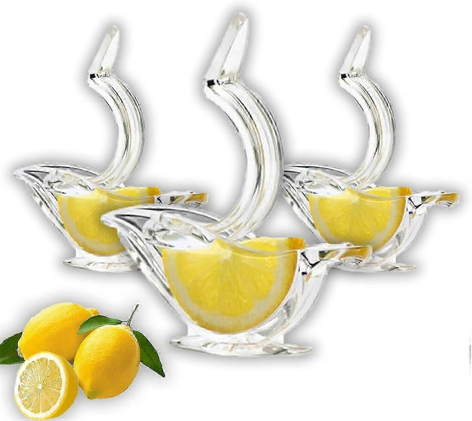 Lemon Squeezers - Set of 3, Lemon Juicer, Lemon Juicer Squeezer,Acrylic Transparent Juicer, Small Tool for Kitchen and Bar