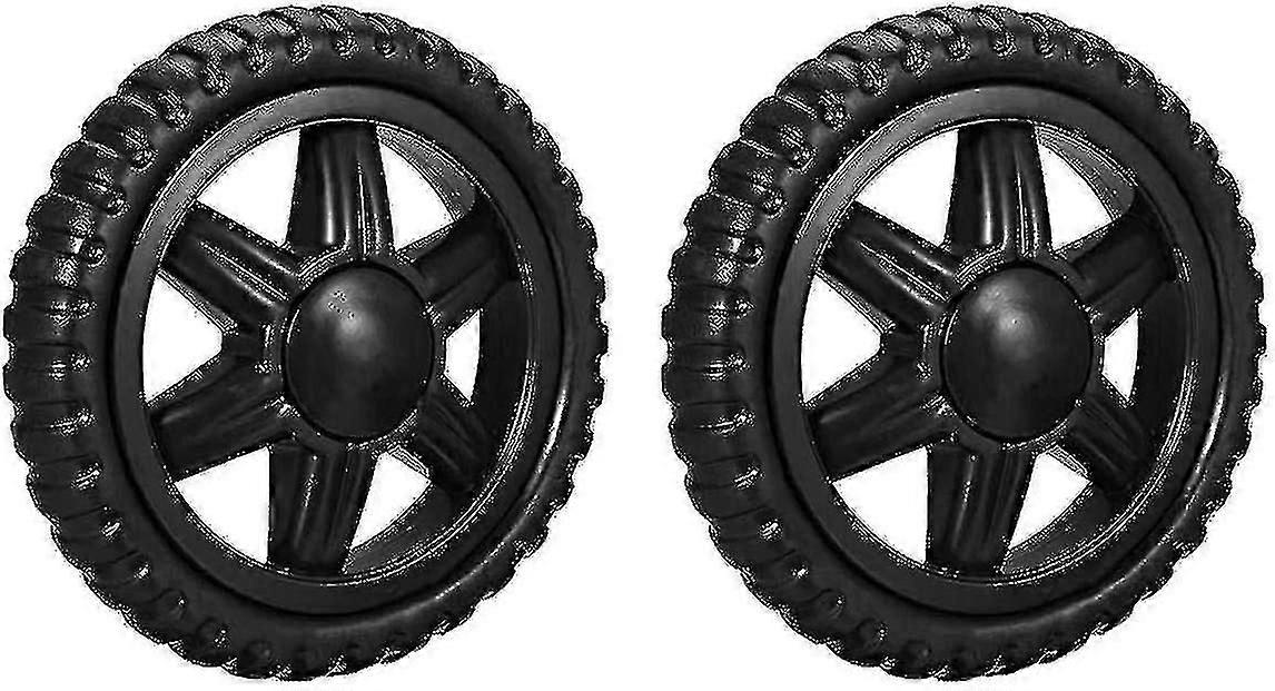 2pcs Rodas de carrinho de compras Viagem Rodopa substituto 5 polegadas dia espuma de borracha preto