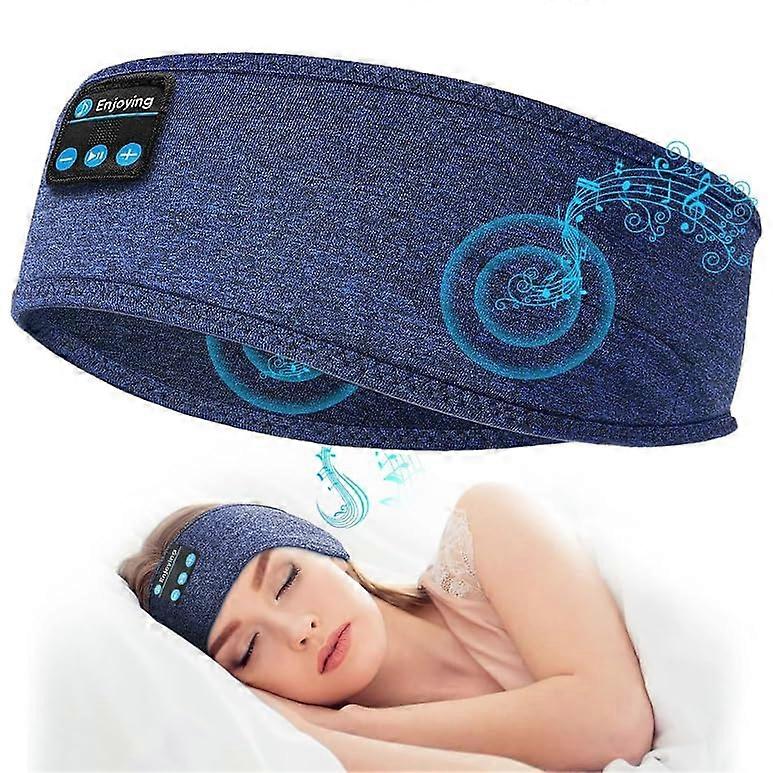 Sleep Mask Headphones Wireless Music Eye Mask for Travel Relaxation, Soft Fabric, Adjustable Fit, Bluetooth Compatible