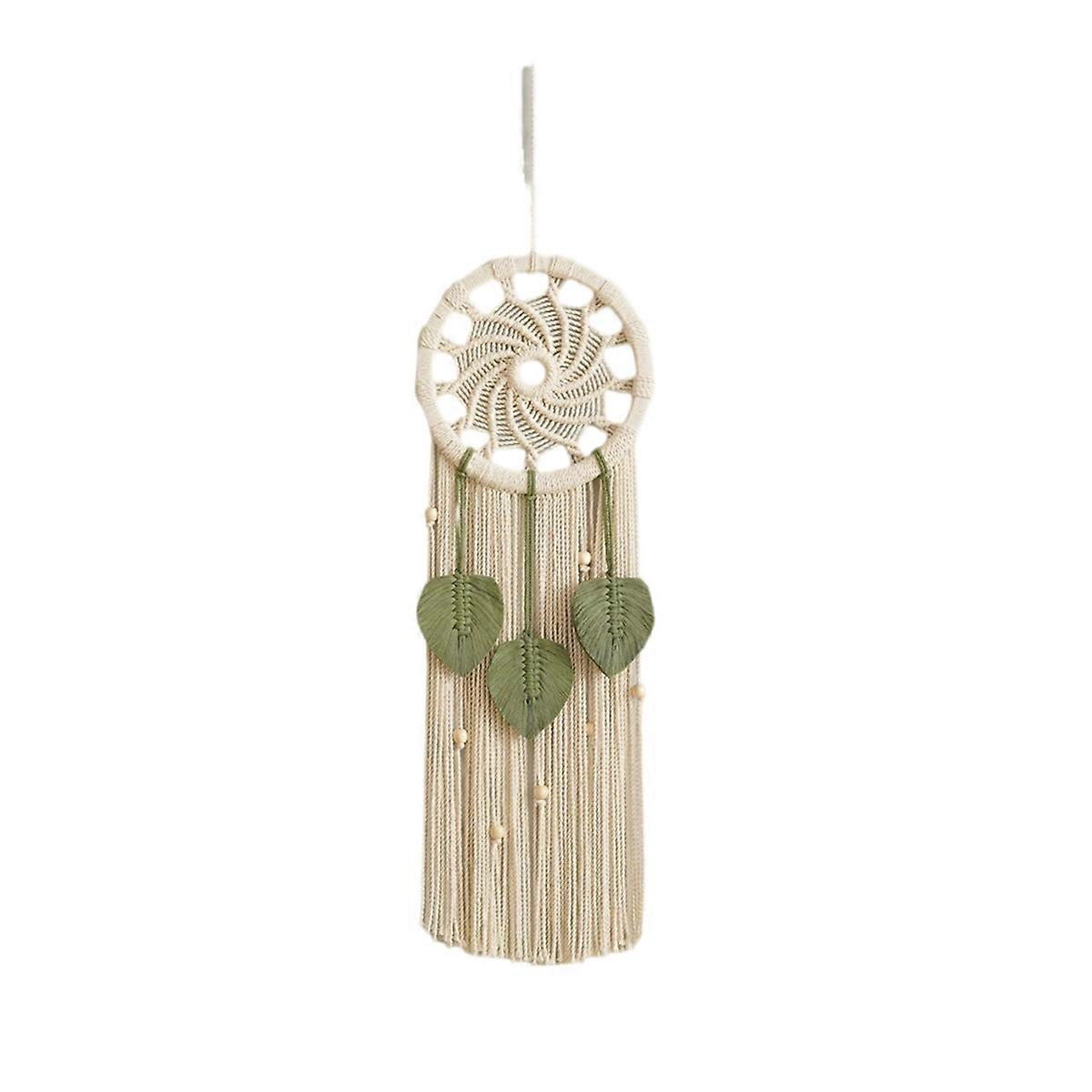 Boho Wall Decor Dream Catchers with 3 Woven Leaves Tassels, 25x80cm