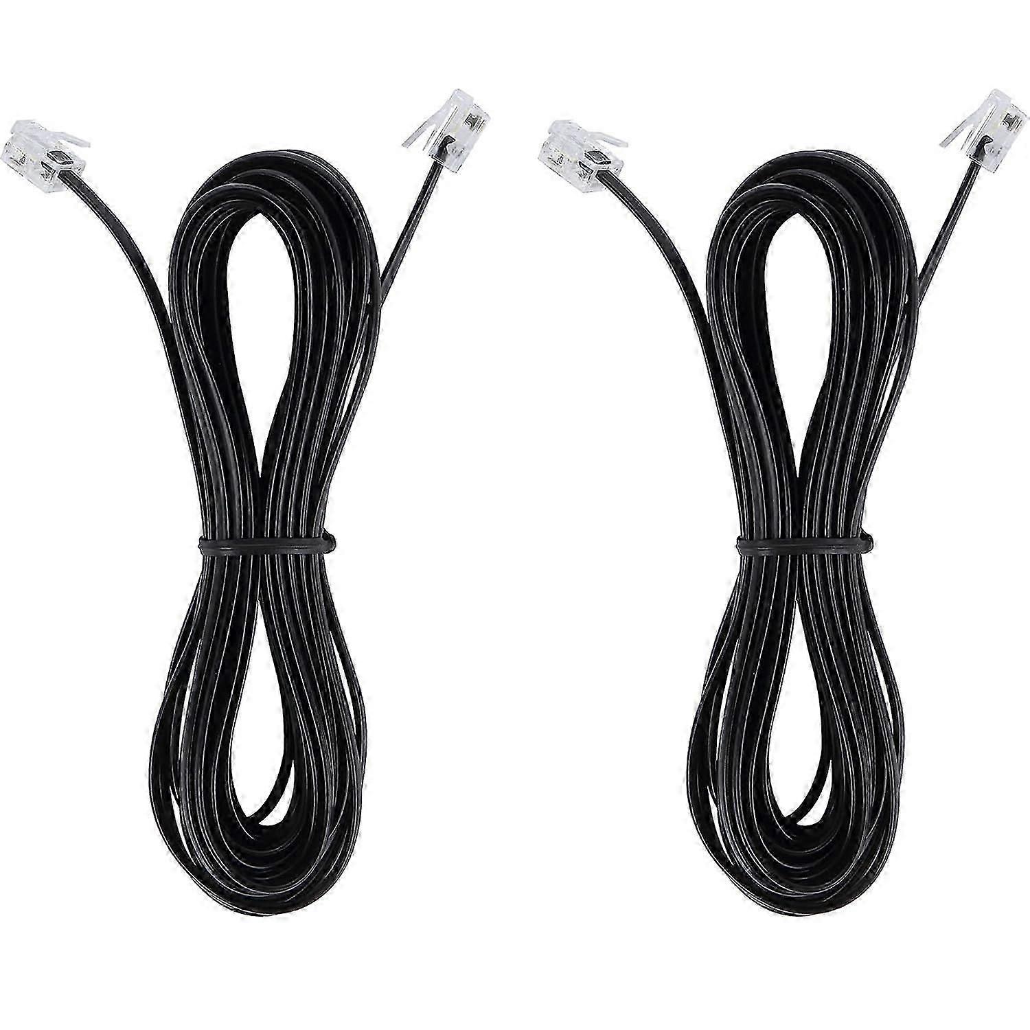 2pcs RJ11 To RJ45 Adapter Telephone To Ethernet Cord Telephone Plug Adapter Cord