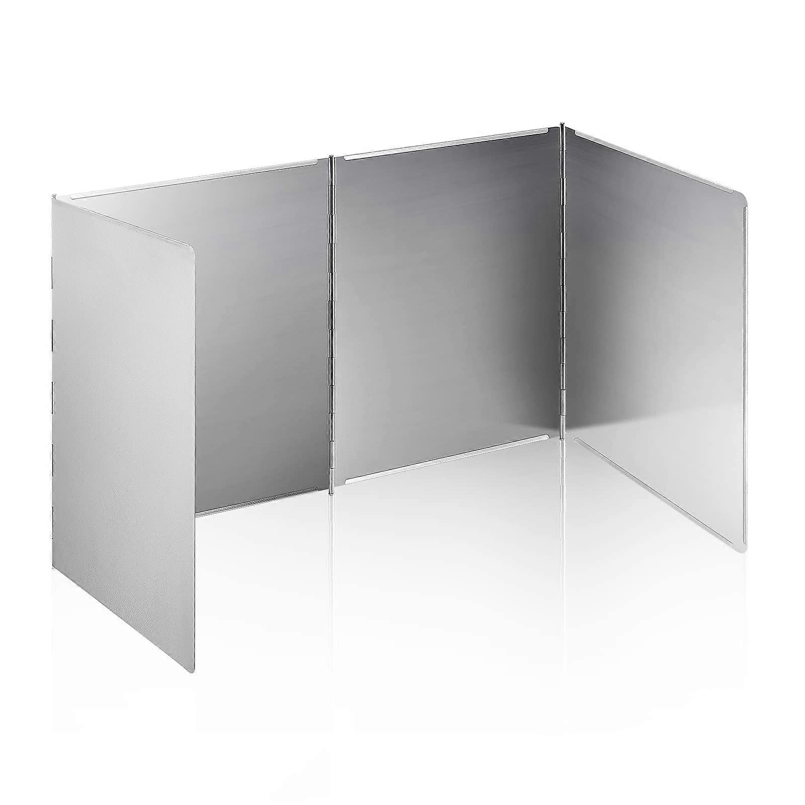 4 Sided Splatter Guard Anti Splatter Shield Stainless Steel for Stove Top Cooktop Foldable Grease