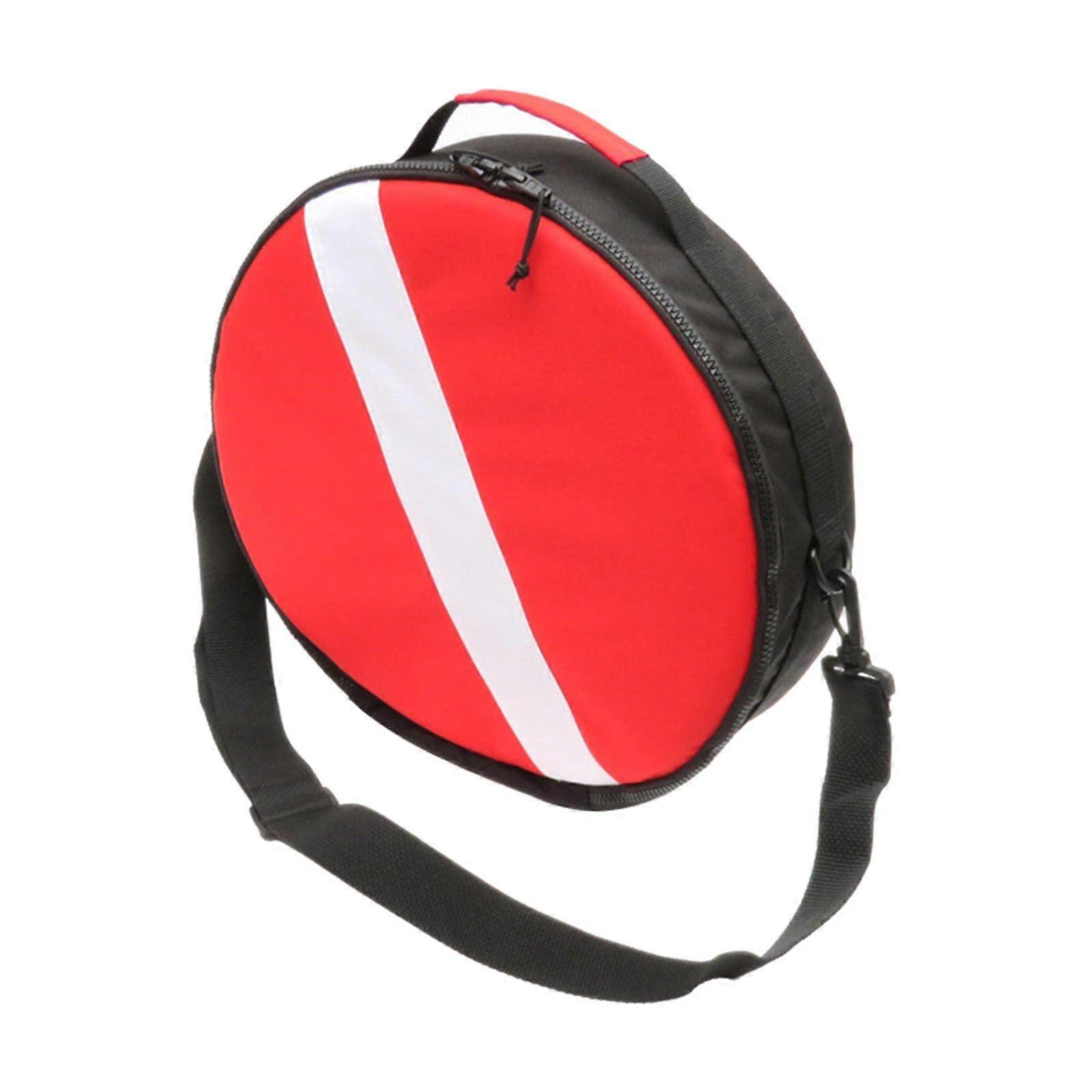 Round Scuba Regulator Gear Protective Bag for Snorkeling and Diving, Zipper Design with Adjustable Shoulder Strap, Durable Material