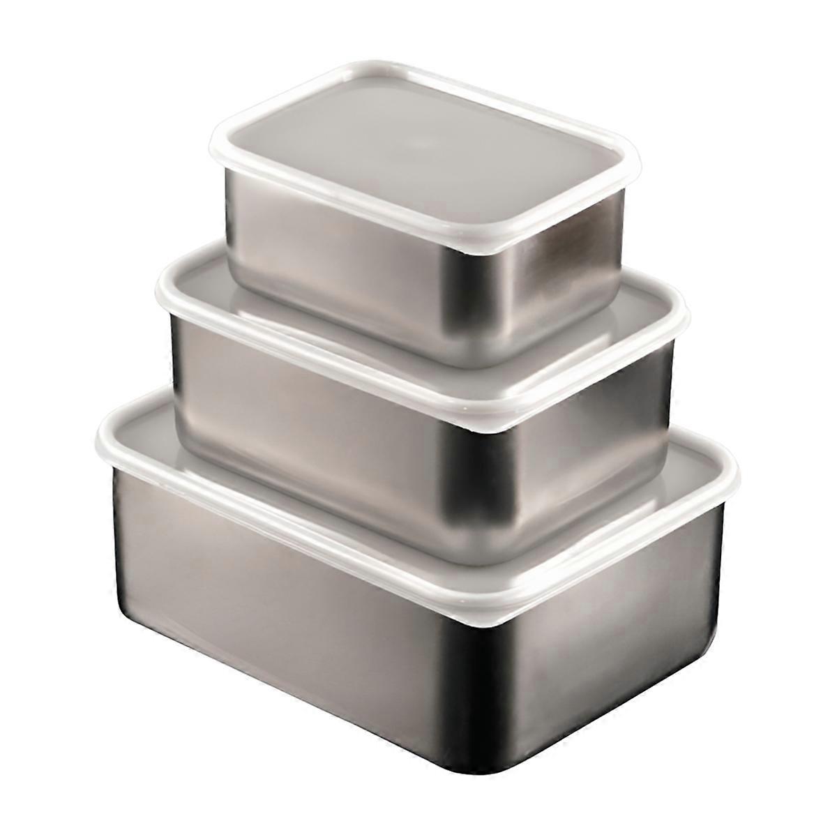 Fresh-Keeping Box Refrigerator Box Sample Box Thickened Sealed Square Packaging Box with Lid