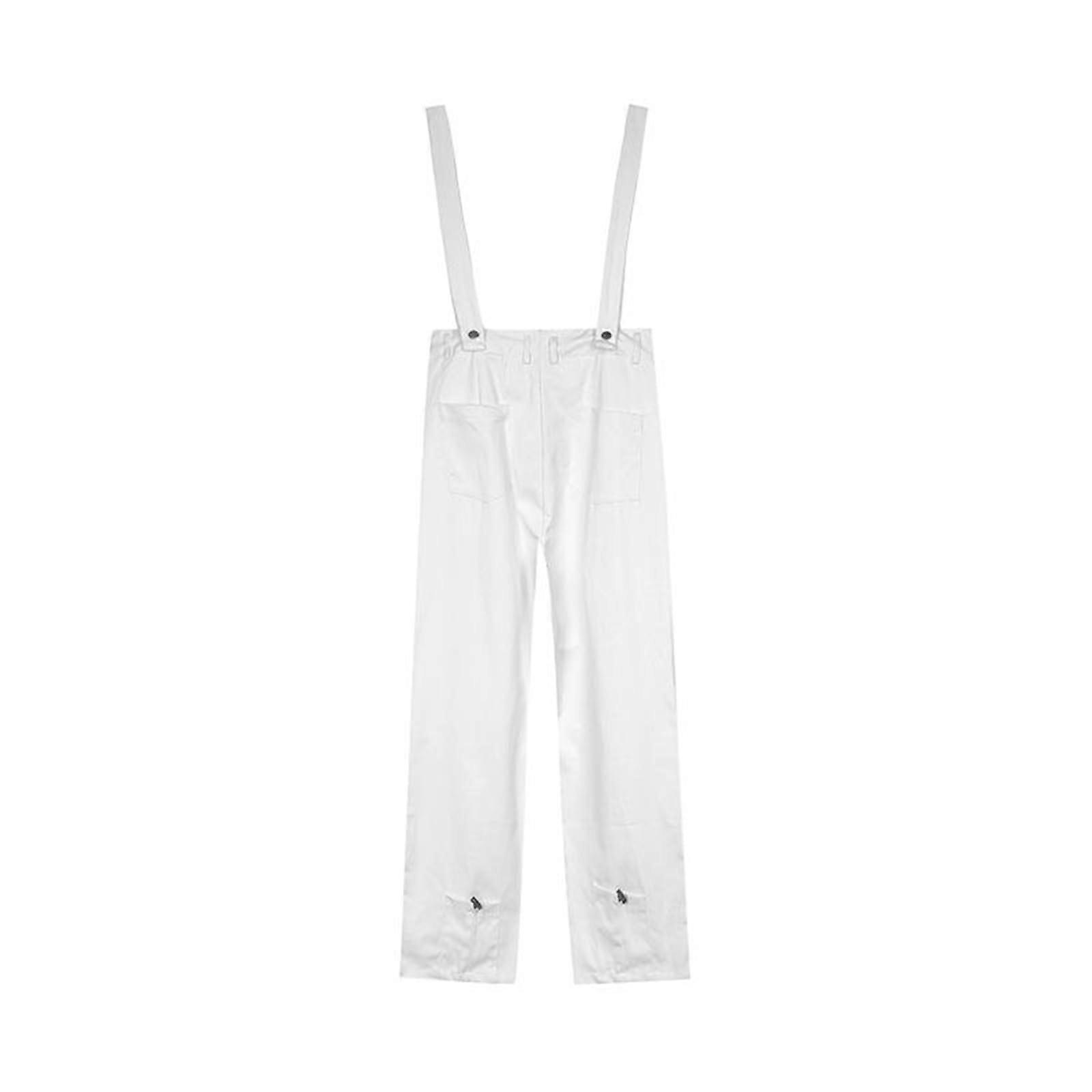 European and American Loose Overalls Zipper Long Pants Men